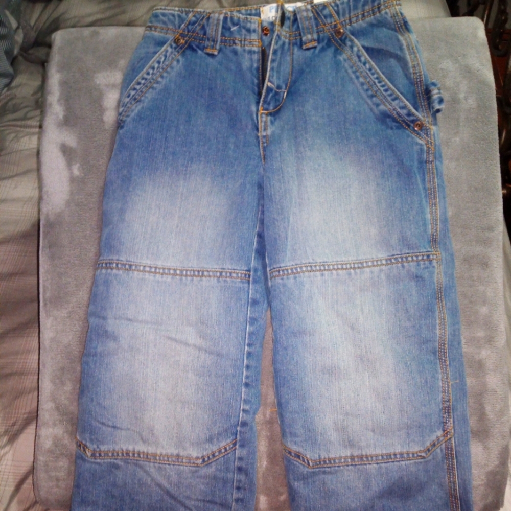 Fleece lined jeans boys size 7 adjustable waist